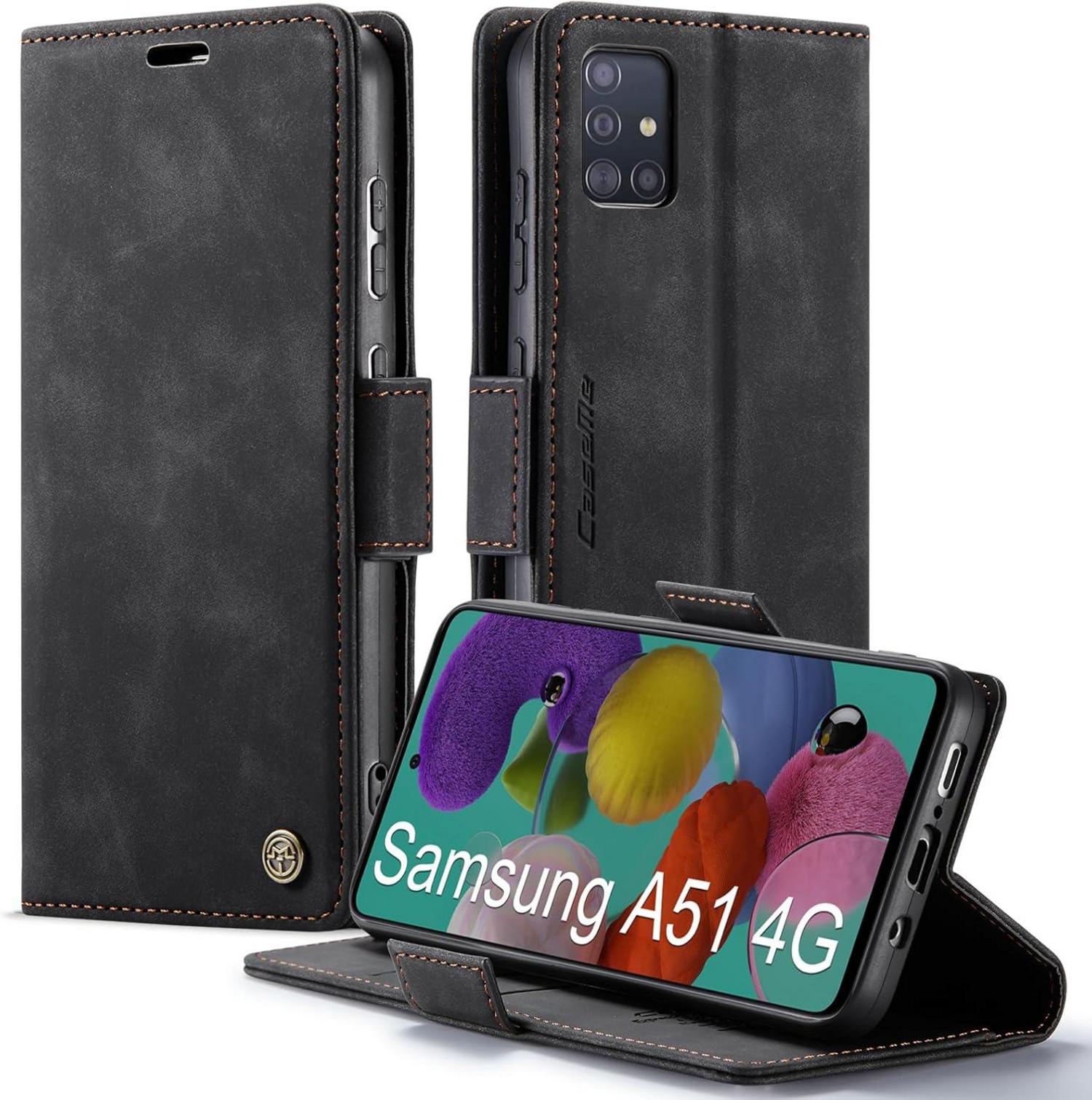 Samsung Galaxy A51 4G Handyhülle Klapphülle RFID Schutz Schwarz