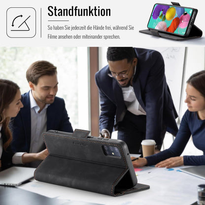 Samsung Galaxy A51 4G Handyhülle Klapphülle RFID Schutz Schwarz