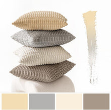 MIULEE 4er Set 50x50 cm Kordsamt Kissenhüllen Boho Dekor