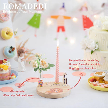 Personalisierter Geburtstagsteller Holz Kinder Geschenk