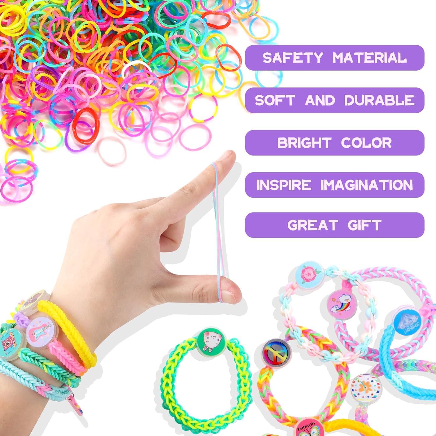 Loom Bänder Set 9000+ mit Perlen Anhänger, 40 Farben, DIY Kinder Mädchen