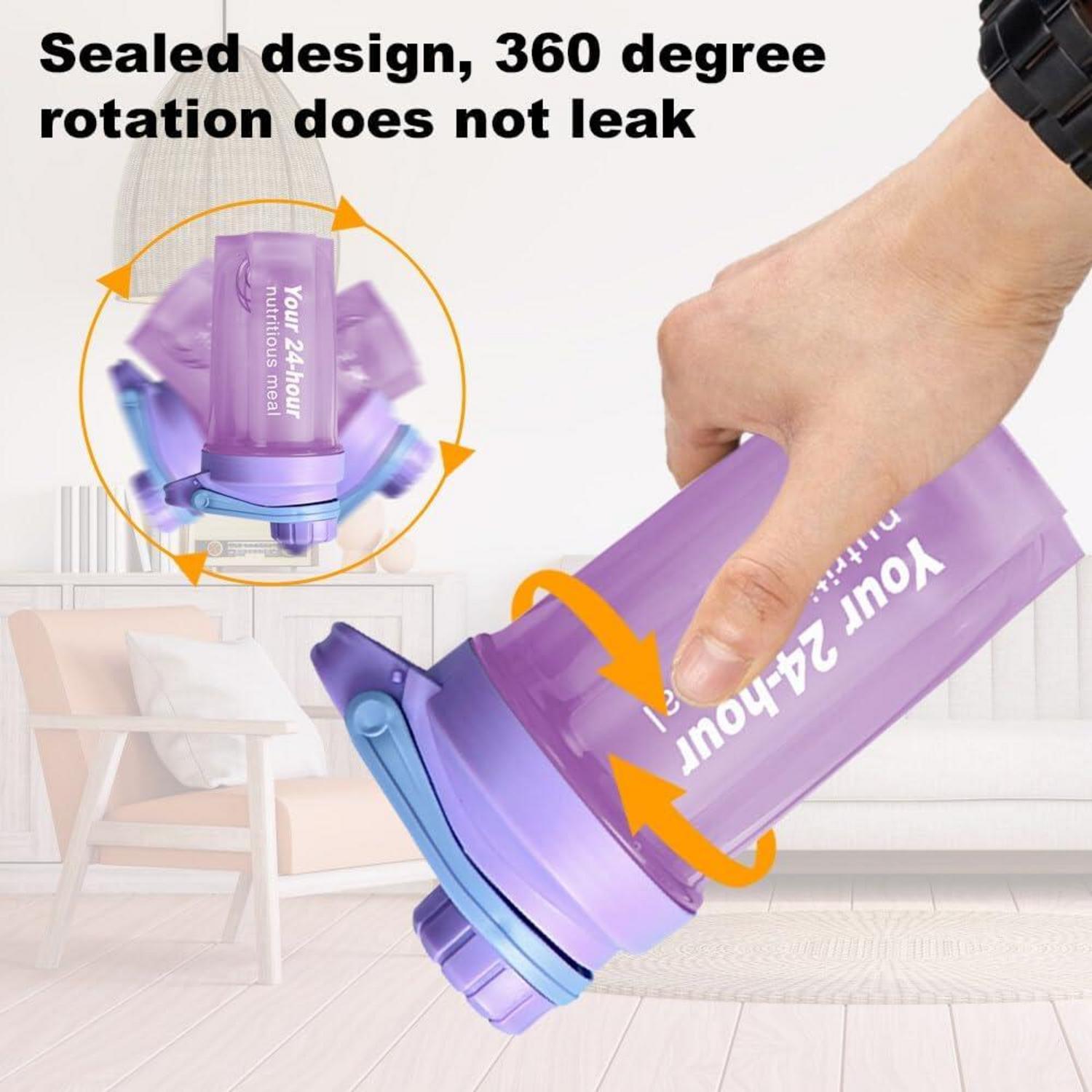 Protein Shaker 600ML Eiweißsportflasche mit Siebeinsatz & Drehverschluss