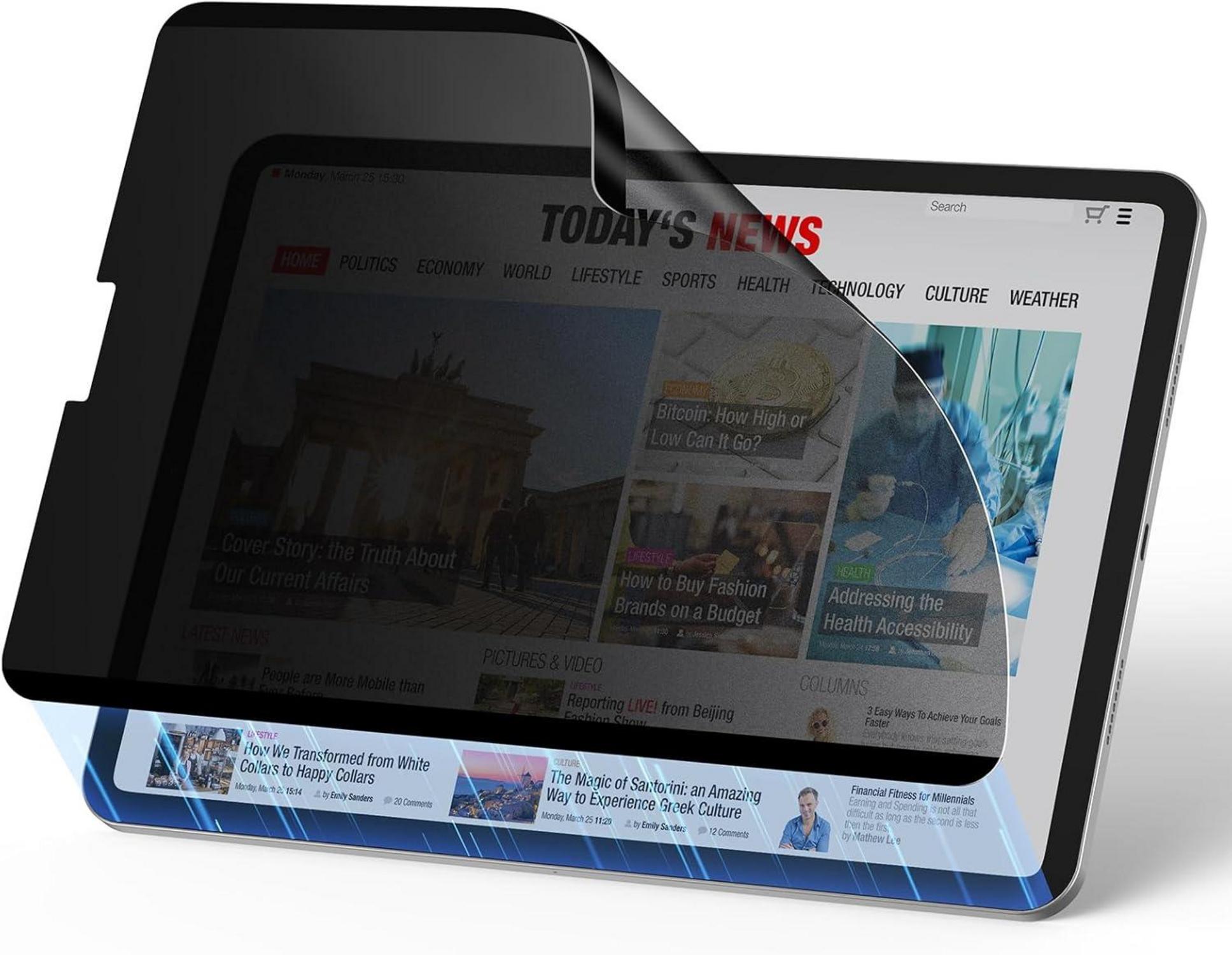 iPad Pro 12,9 Zoll Sichtschutzfolie 30-Grad Anti-Spionage