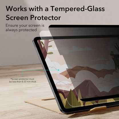 ESR Schutzfolie für iPad Pro 12,9 Zoll, Abnehmbarer Magnetischer Sichtschutz, Anti-Spionage Blickschutzfilter, matte Oberfläche