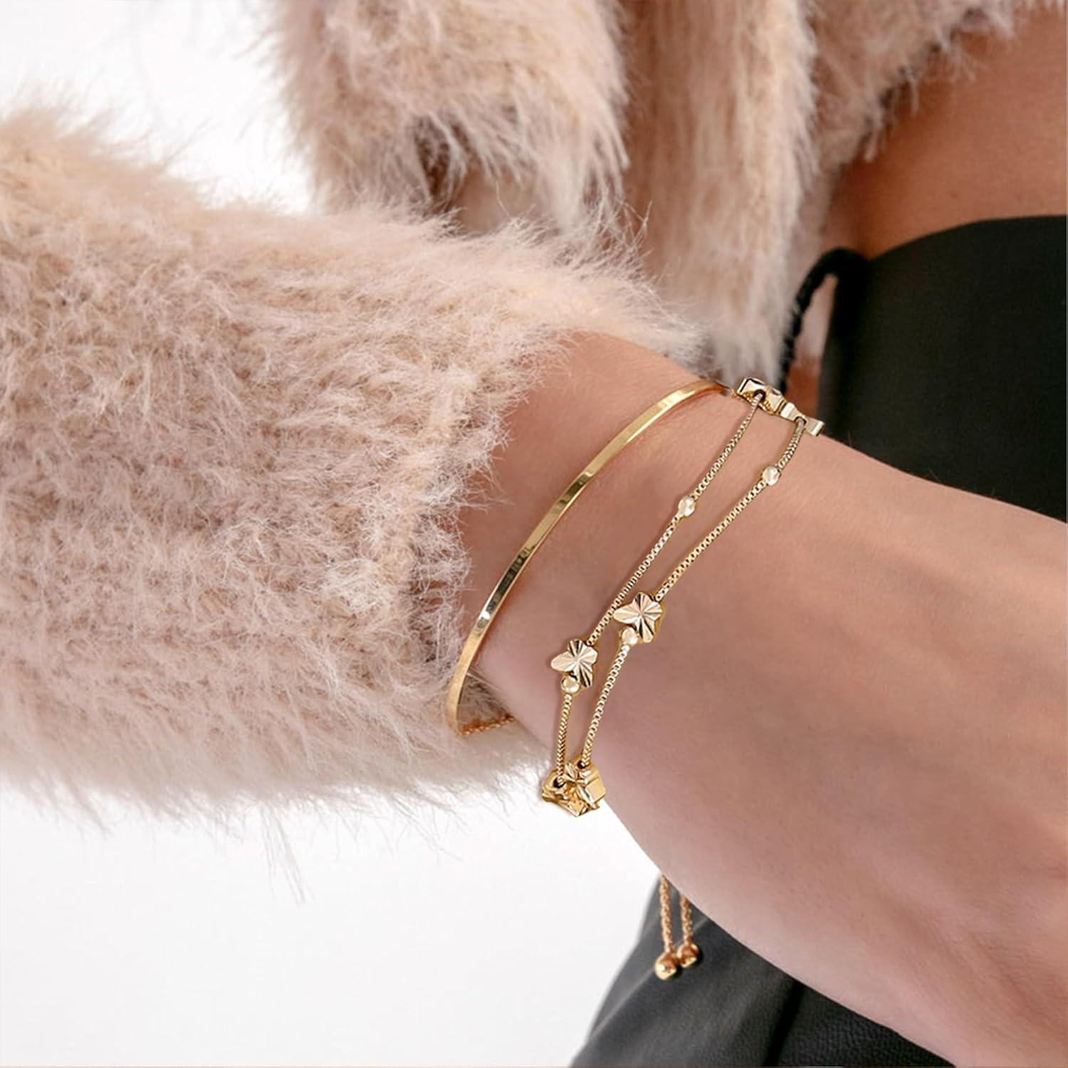 Schmetterlings Armband Damen Silber 925 Rosegold Perlen 17,7
