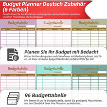 A6 Budget Planner Zubehör - 96-teiliges Set 182 Seiten 8