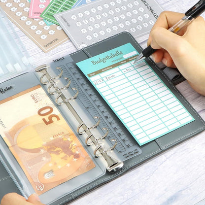 A6 Budget Planner Deutsch Zubehör 96er Set 182 Seiten 8 Farben Finanzplanung