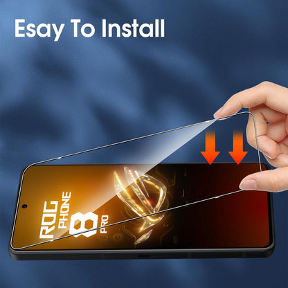 2er Pack QULLOO Schutzfolie für ASUS ROG Phone 8/8 Pro - Panzerglas, HD Klar, Blasenfrei, Anti-Scratch