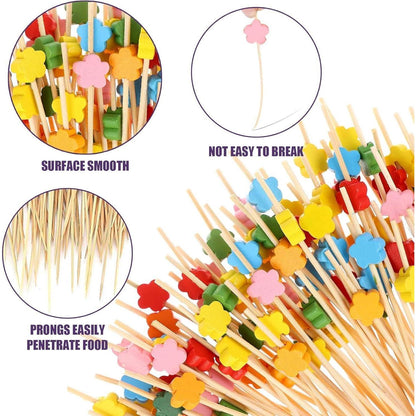 Cocktail Zubehör 300 Stück Cocktail Picks Holz Zahnstocher