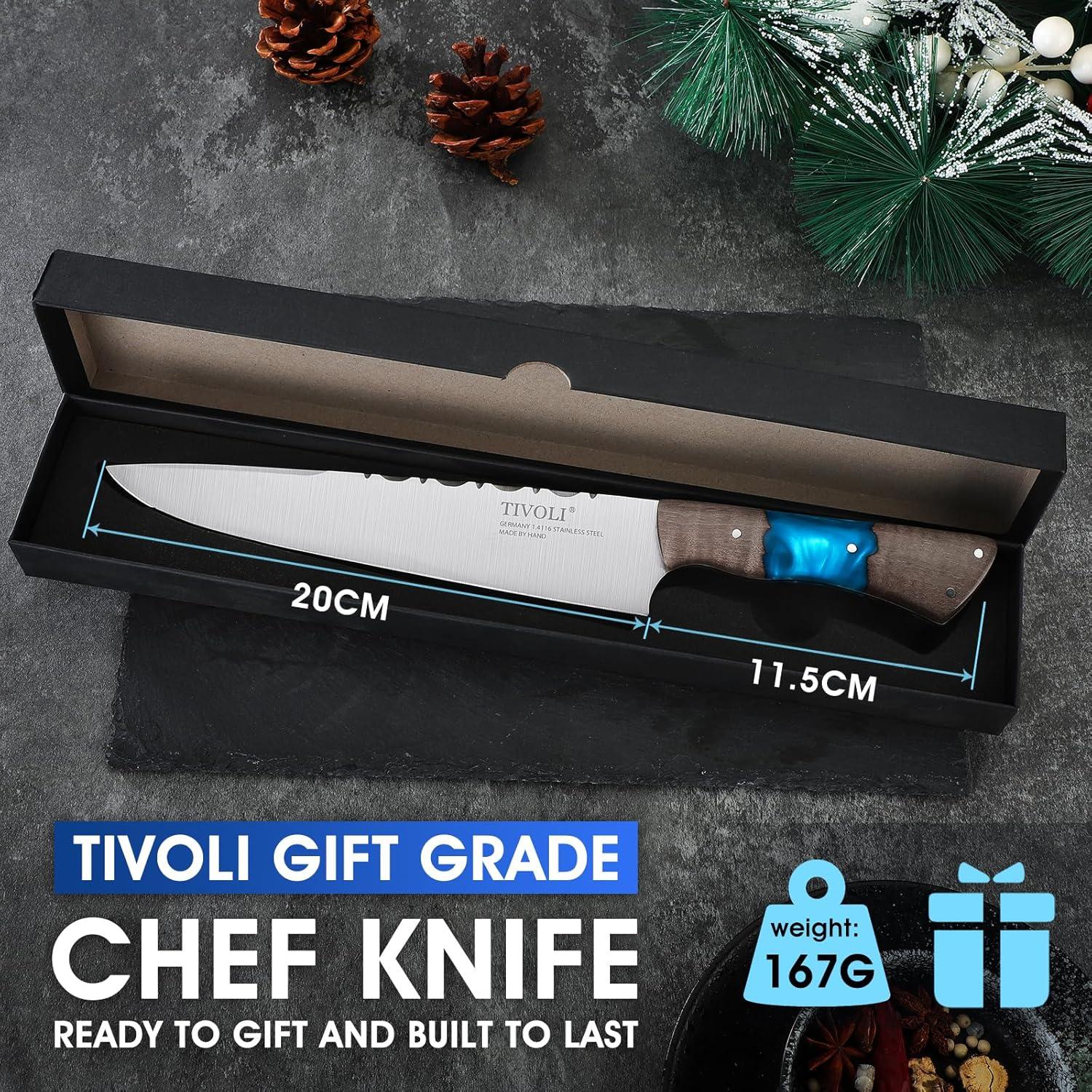 Küchenmesser Profi Japanisches Kochmesser aus Stahl Full Tang