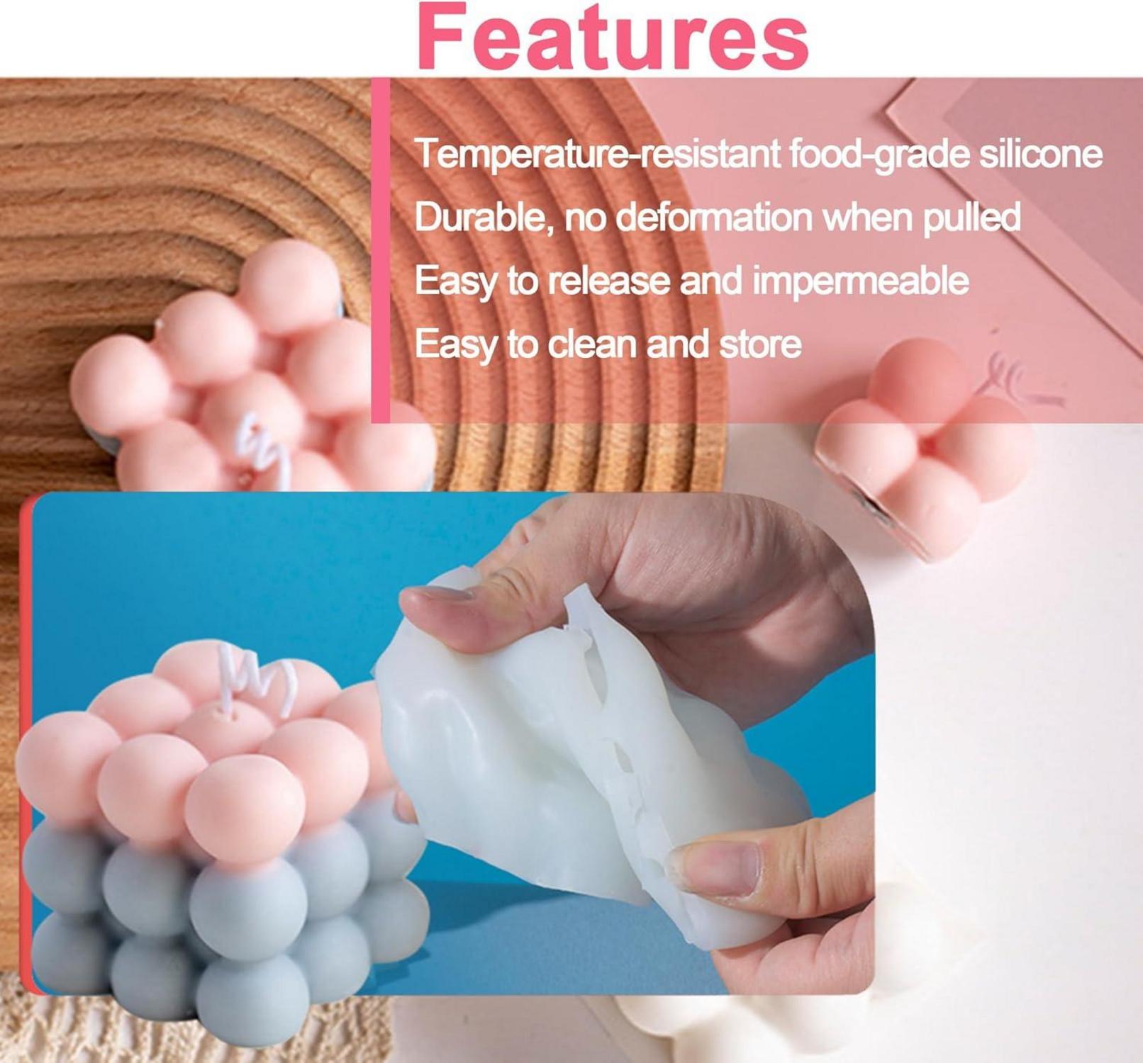 Bubble Kerzenform Kit DIY 3D Silikonform für Heimdekorationen