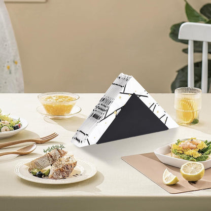 Serviettenhalter Schwarz Metall 2er Set Freistehend Tisch Organisation