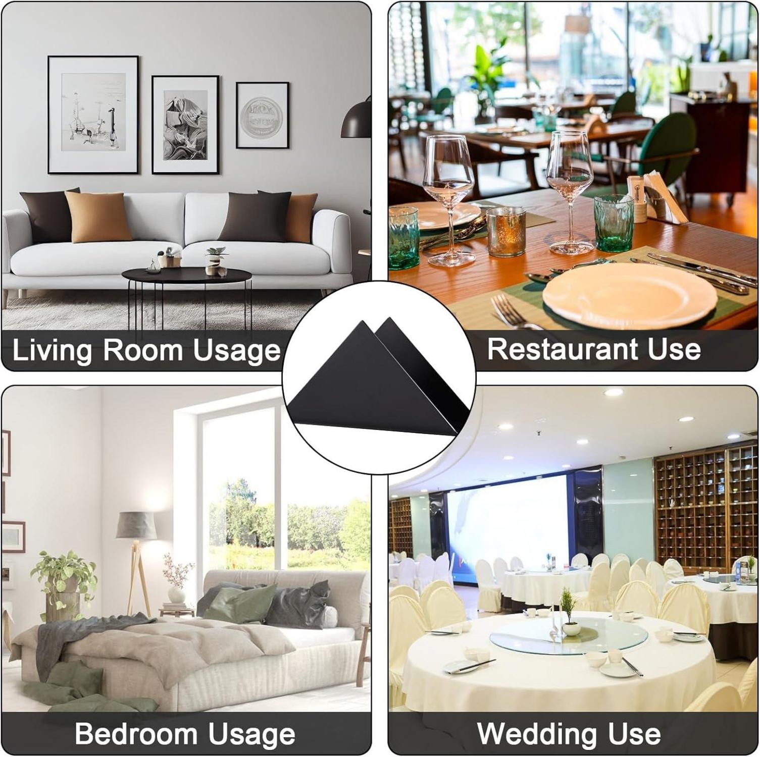 Serviettenhalter Schwarz Metall 2er Set Freistehend Tisch Organisation