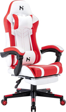 Ergonomischer Gaming Stuhl mit Kopfstütze und Lendenkissen