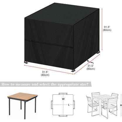 Gartentisch Abdeckhaube 80x80x80cm – Wetterfest & Wasserdicht