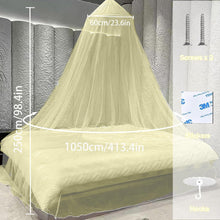 Moskitonetz Bett Doppelbetten Einzelbett Gelb 0.6 * 2.5