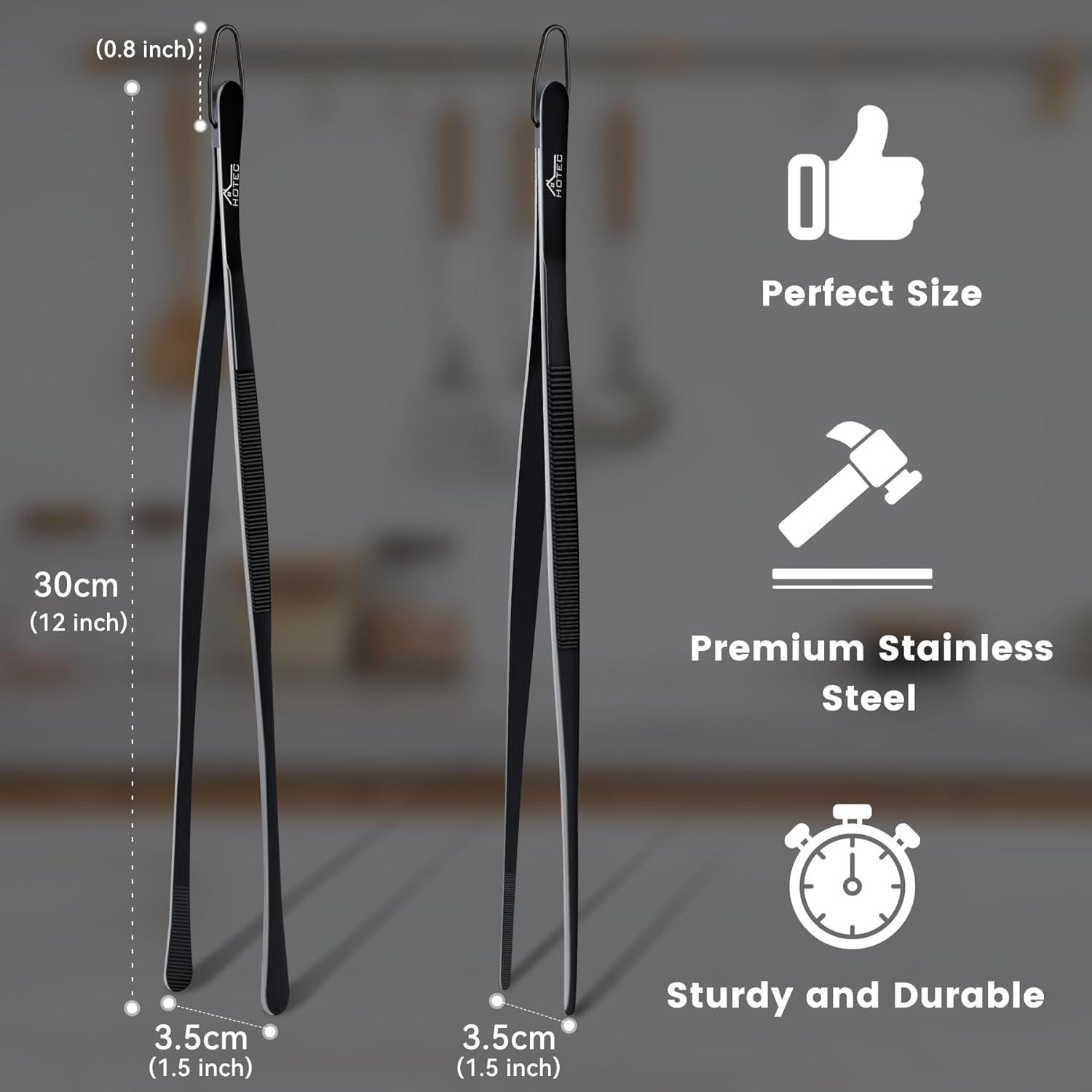 Kochpinzette Edelstahl 30,5 cm Set 2 professionelle