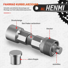 HENMI Kurbelabzieher Fahrrad 14mm 16mm Schlüssel Schmieröl
