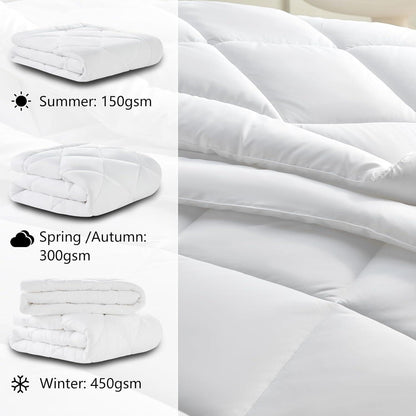 Bettdecke 135x200 4 Jahreszeiten 2 teilig Flauschige Decke