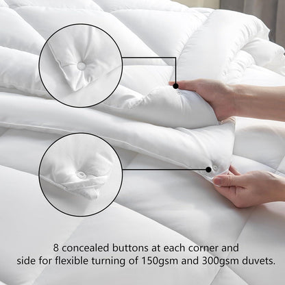 Bettdecke 135x200 4 Jahreszeiten 2 teilig Flauschige Decke