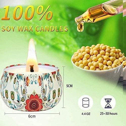 Duftkerzen Geschenkset 4 Stück Kerzen Geschenke für Frauen