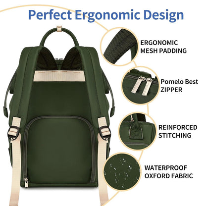 Pomelo Best Baby Wickelrucksack mit wasserdichter Wickelunterlage