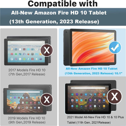HD 10 Tablet Hülle 13th Gen Tri-Fold Ständer Auto Sleep/Wake-Navy