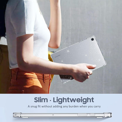 Samsung Galaxy Tab A9 + Hülle 11 Zoll, Transparentes TPU Glitzer Schutzhülle