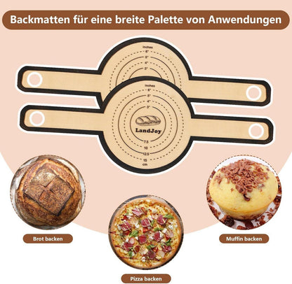 Silikon Backmatte für Dutch Oven Antihaft 2 PCS l Reinigung l