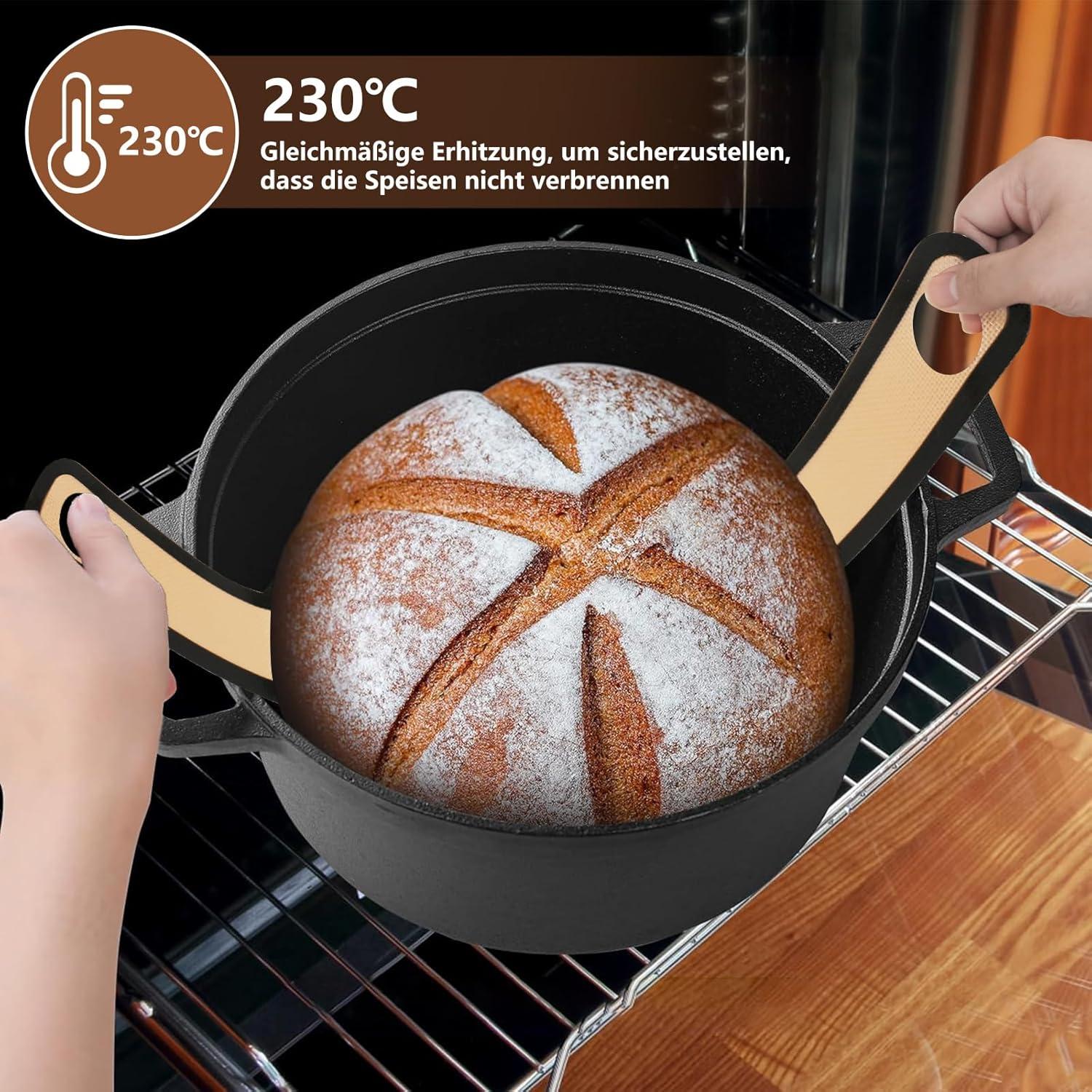 Silikon Backmatte Dutch Oven Antihaft 2er Set wiederverwendbar