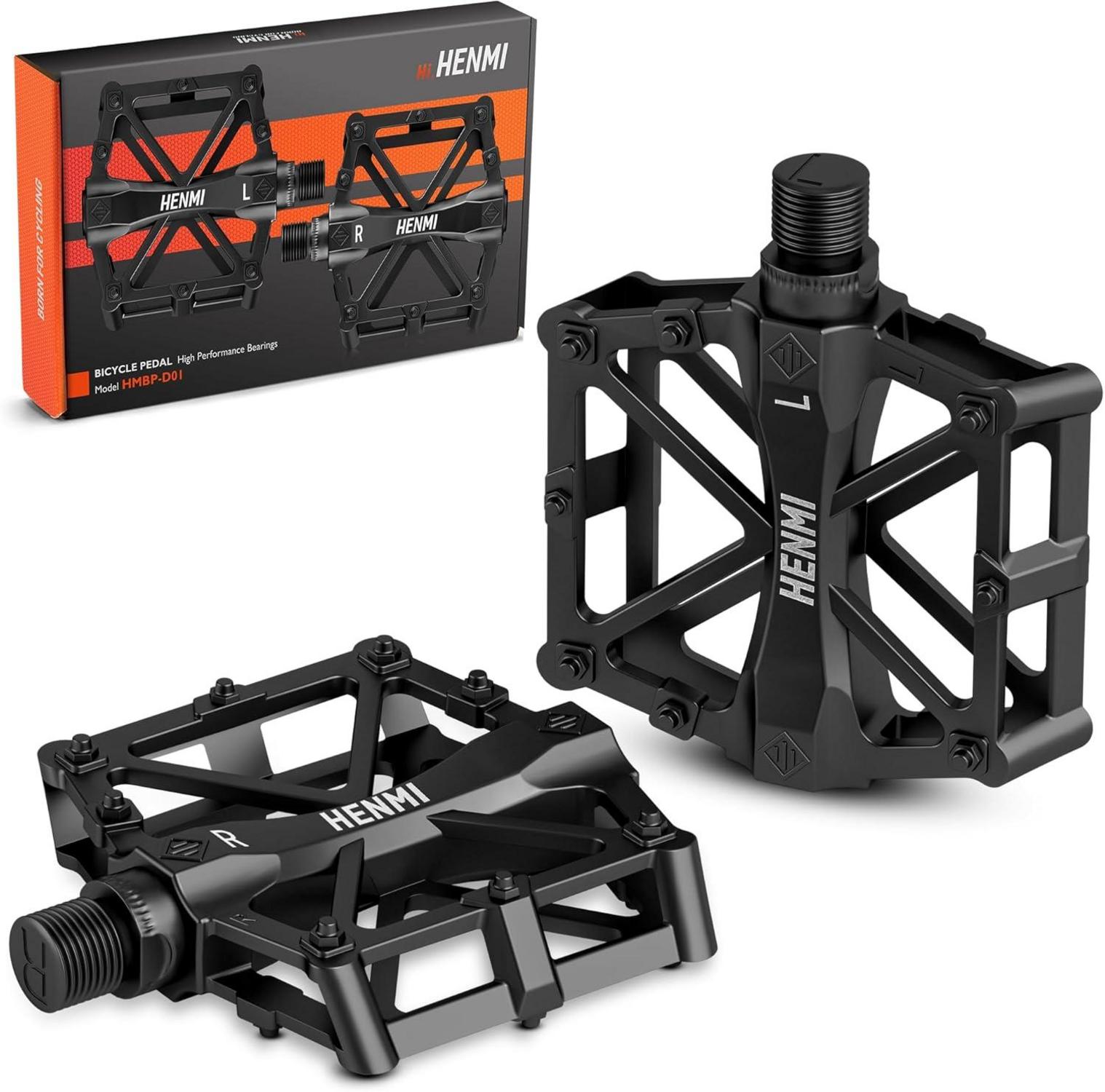 Fahrradpedale 9/16 Zoll Aluminium MTB rutschfest Breites
