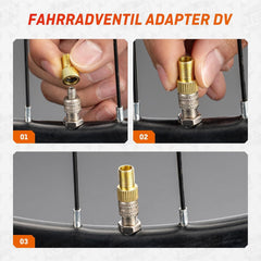Henmi Fahrradventil Adapter mit Schlüsselanhänger - SV