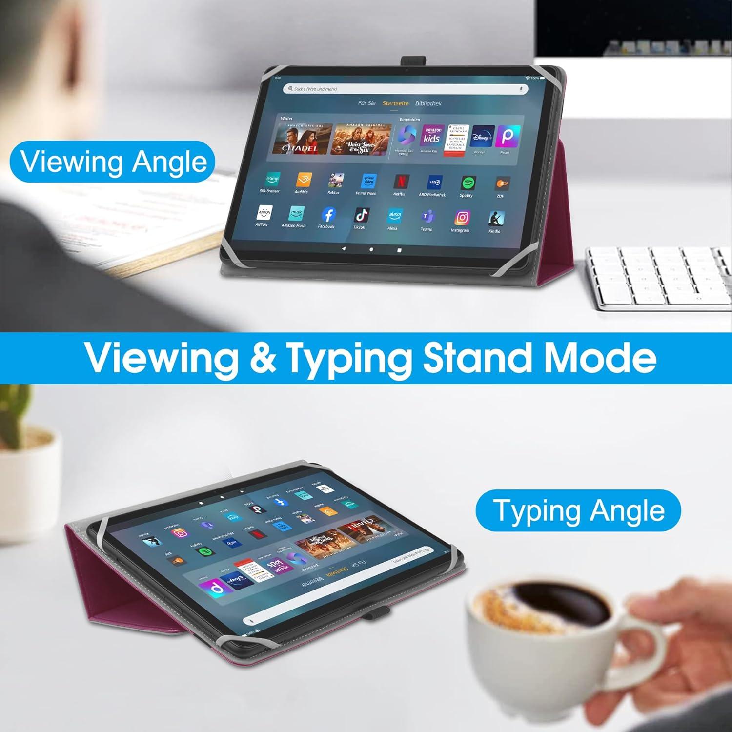 Universal Tablet Schutzhülle 10-11 Zoll mit Ständer und Handschlaufe