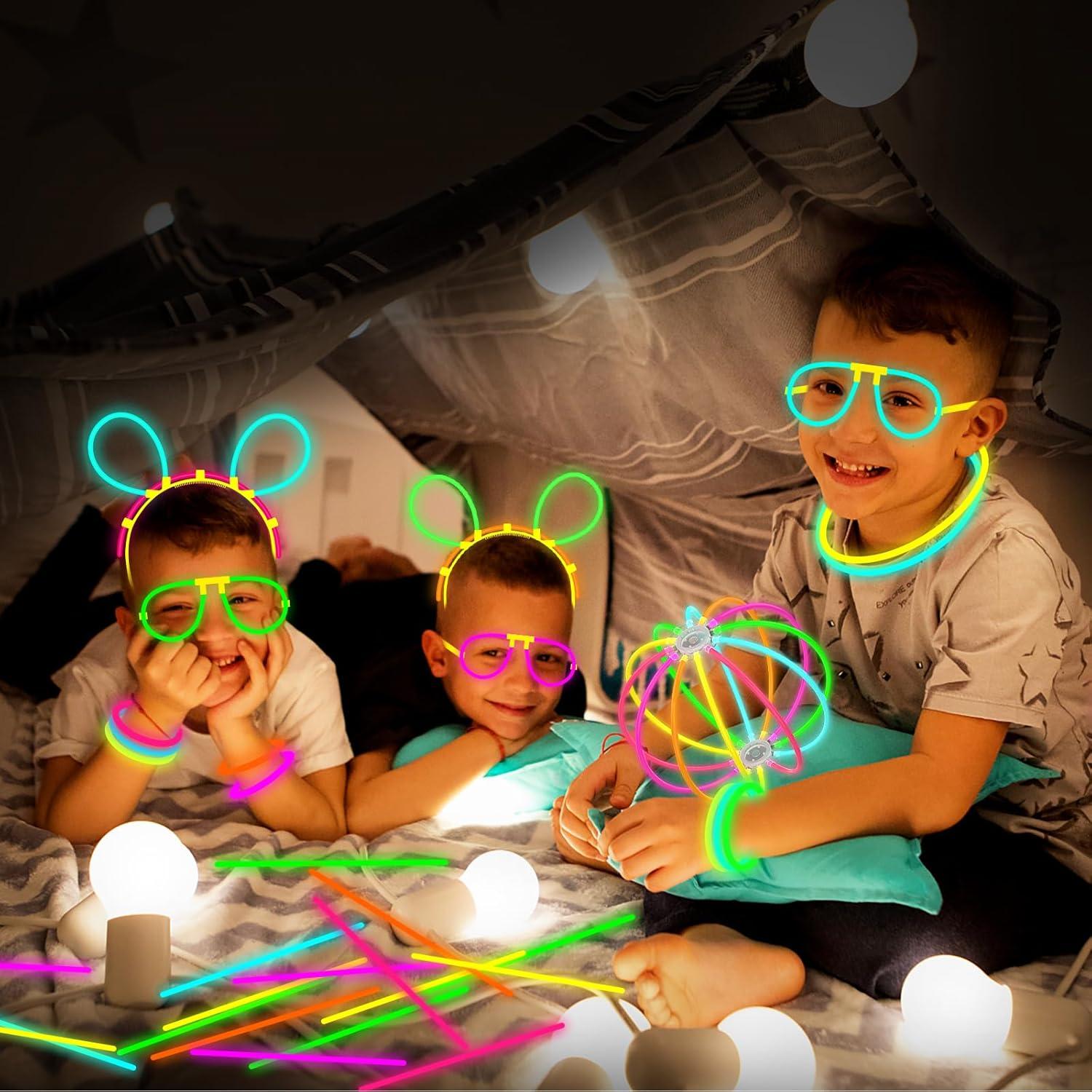 378 Stück Neon Knicklichter Set Halloween Party Leuchtspielzeug Kinder