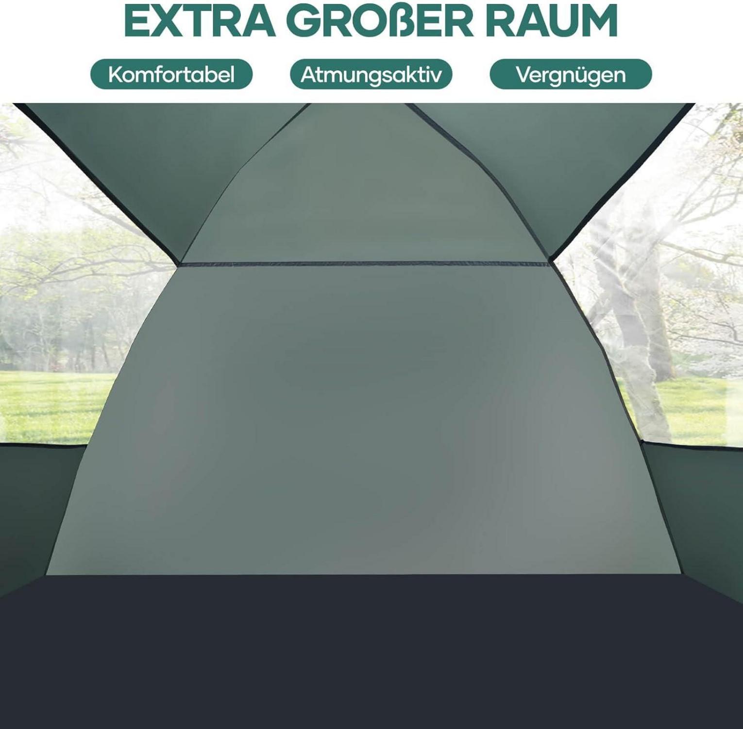 Camping Zelt Kuppelzelt 2-3/3-4 Personen Wasserdicht Winddicht schneller Aufbau