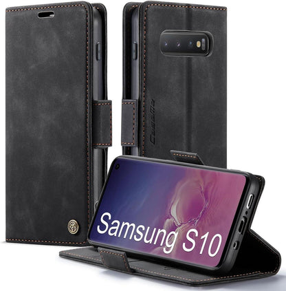 Samsung Galaxy S10 Hülle Klapphülle RFID Schutz Schwarz