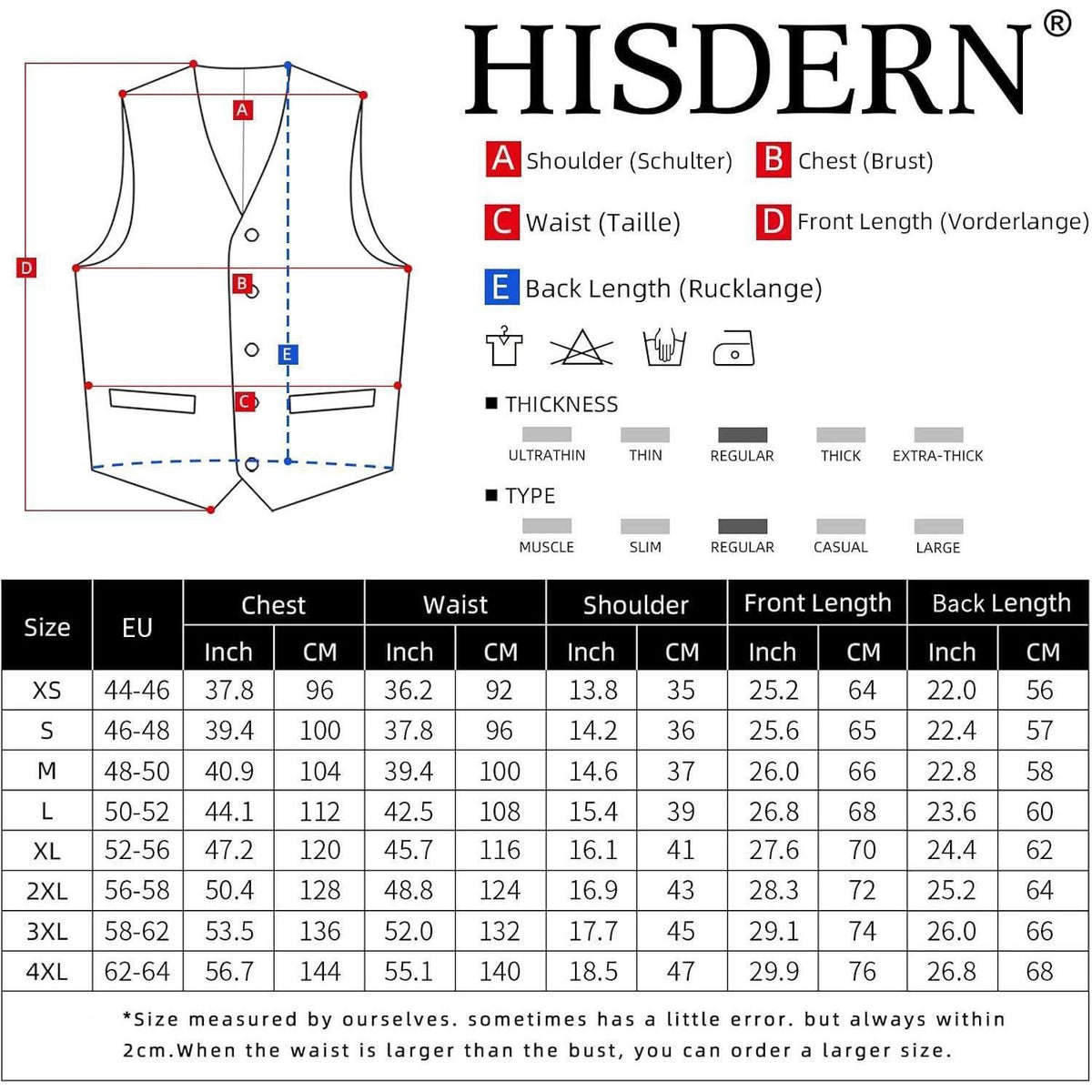 Herren Anzugweste V-Ausschnitt mit Taschen Burgunderrot/Kastanienbraun