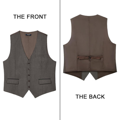 Herren Anzugweste Elegant Hochzeit Businessweste Formell