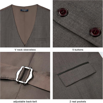 Herren Anzugweste Elegant Hochzeit Businessweste Formell