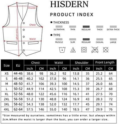 Herren Anzugweste Elegant Hochzeit Business Smoking Weste Braun XS
