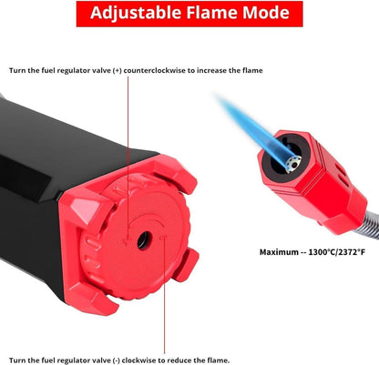 Sondiko Stabfeuerzeug Gas, Jetflamme Feuerzeug Lang, Flexibles Gasfeuerzeug