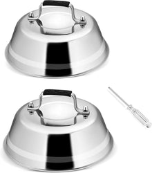 Joyfair Burgerglocke Set Edelstahl Verbrühschutzgriff