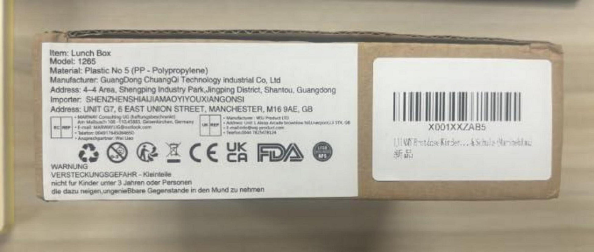 IJIAMY Brotdose Kinder mit Fächern 1300ml Marineblau Leicht zu tragen und auslaufsicher