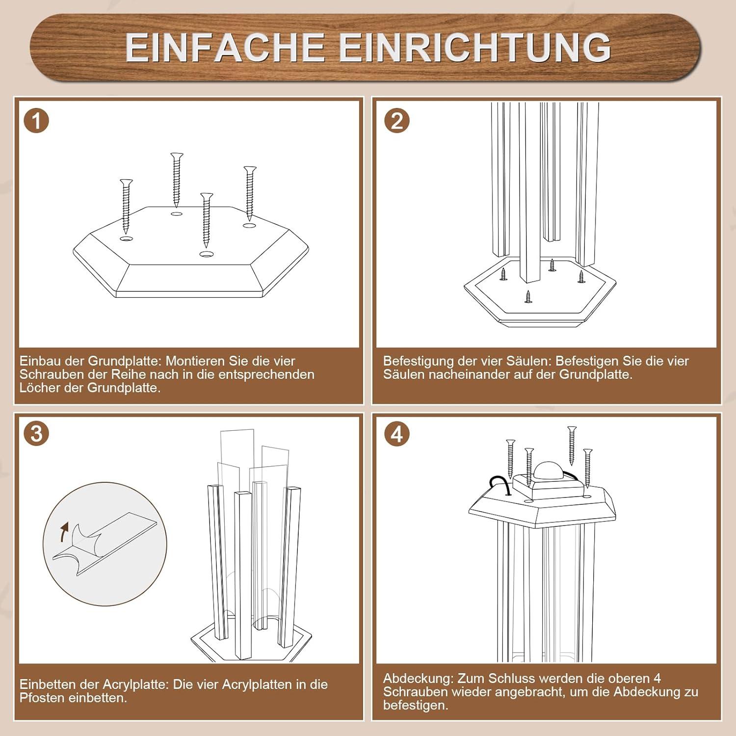 Vogelhaus zum Aufhängen Holz Vogelfutterspender Futterhaus Vögel