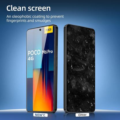 Panzer Schutz Glas Xiaomi Poco M6 Pro 4G Displayschutz 9H Härte