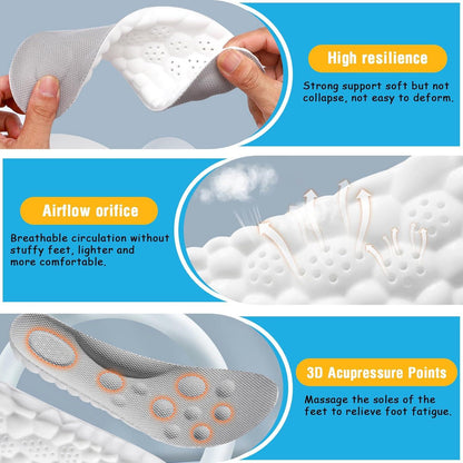 Orthopädische Schuheinlagen Memory Foam Fersensporn Einlagen 3 Paar für Herren Damen