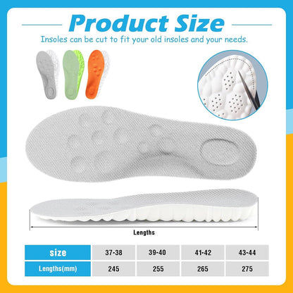 Orthopädische Einlegesohlen 3 Paar Memory Foam Fersensporn Schuheinlagen 37-38