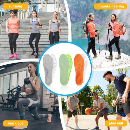 Orthopädische Einlegesohlen 3 Paar Memory Foam Fersensporn Schuheinlagen 37-38