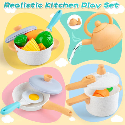 Kinder Matschküche Zubehör Topfset Outdoor Rollenspiele Obst Kitchen