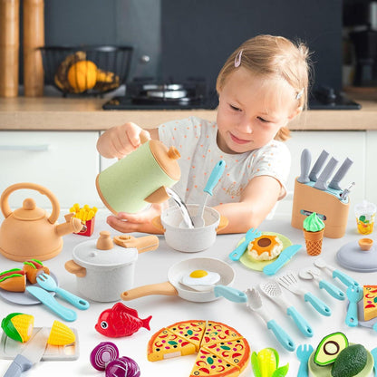 Kinder Matschküche Outdoor Spielküche Topfset Rollenspiele Kochuniform